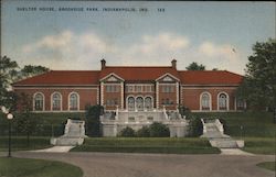 Shelter House, Brookside Park Postcard