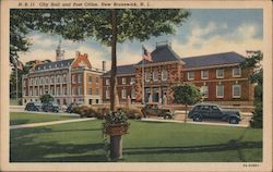 City Hall and Post Office Postcard