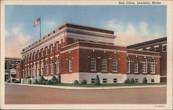 Post Office Lewiston, ME Postcard Postcard Postcard