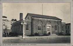 U. S. Post Office Martinsville, IN Postcard Postcard Postcard