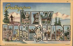 Greetings from New Hampshire Postcard Postcard Postcard