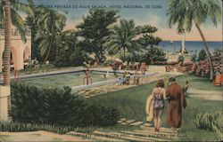 Private Salt Water Pool, Hotel Nacional De Cuba Postcard Postcard Postcard