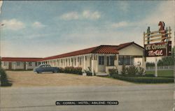 El Corral Motel Abilene, TX Postcard Postcard Postcard