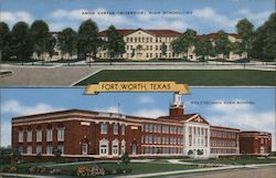 Amon Carter High School, Polytechnic High School Postcard