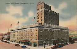 Hotel Amarillo Texas Postcard Postcard Postcard