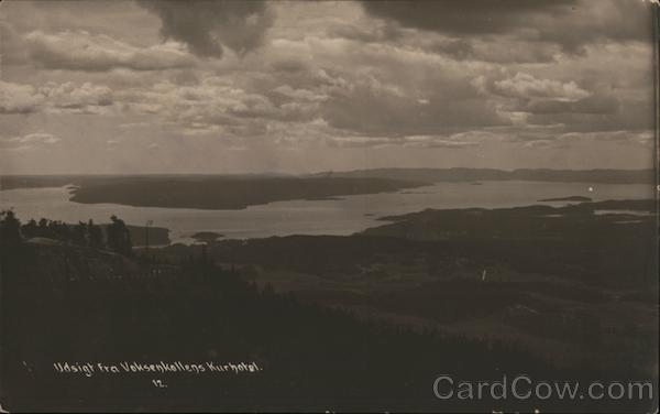 Udsigt fra Voksenkollens Kurhotel Oslo Norway