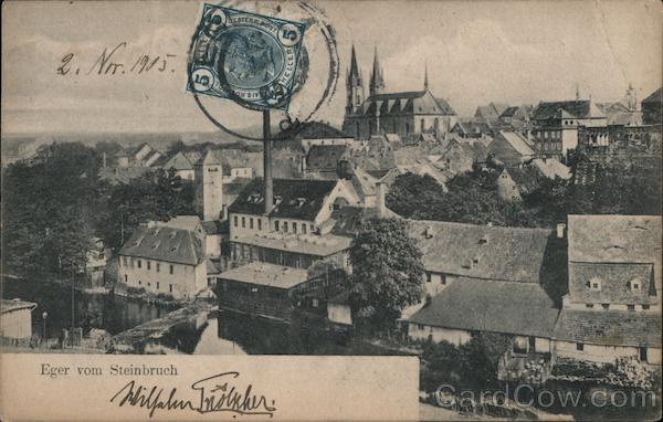 View from the Quarry at Schustersprung Eger Czechoslovakia