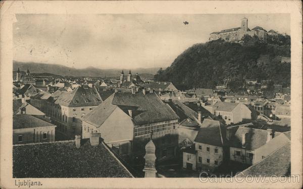 View of City Ljubljana Slovenia Eastern Europe