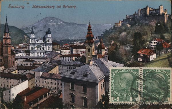 Salzburg - Hohensalsburg mit Gaisberg Austria
