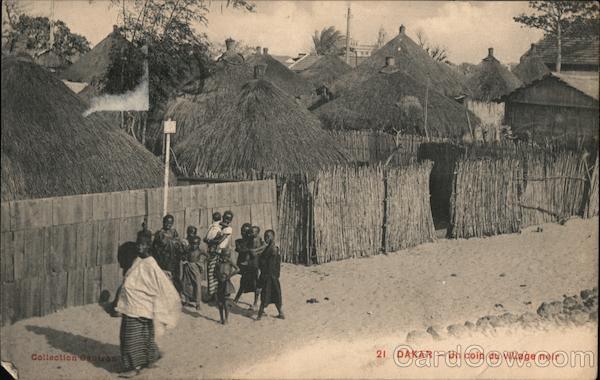 Dakar - Un Coin du Village Noir Senegal Africa