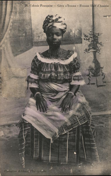 Colonie Francaise - Cote D'Ivoire - Femme Half d'Assinie Ivory Coast