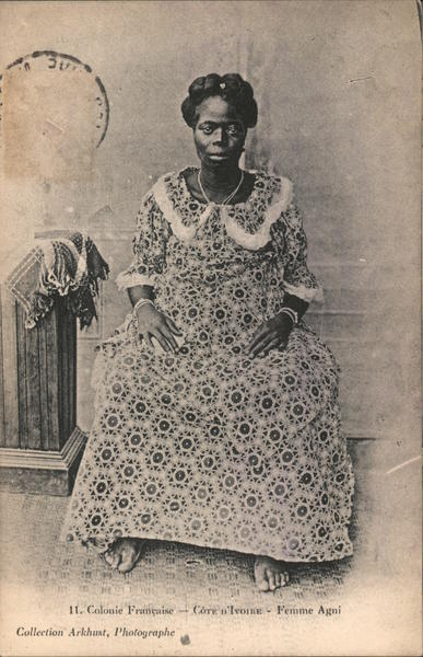 Colonie Francaise - Cote d'Ivoire - Femme Agni Ivory Coast