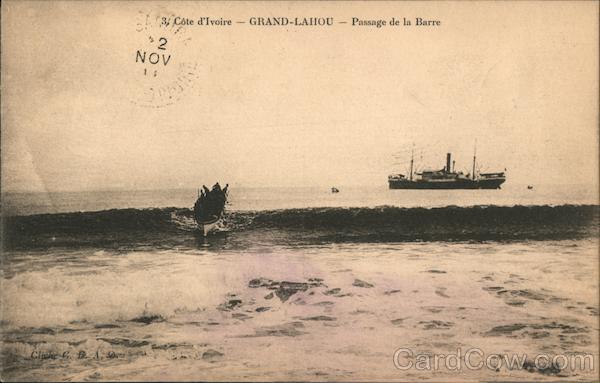 Passage de la Barre Grand-Lahou Ivory Coast Africa