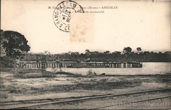 Commercial Wharf - French West Africa Abidjan Ivory Coast