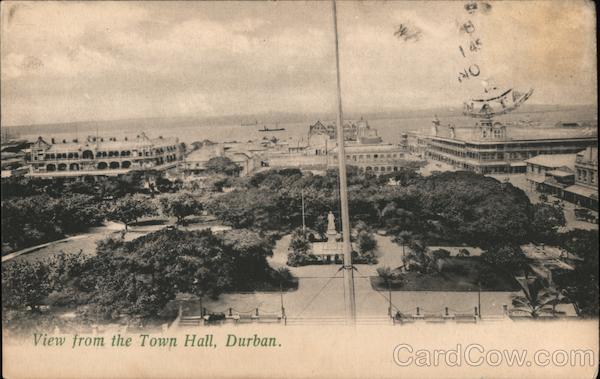 View From the Town Hall Durban South Africa