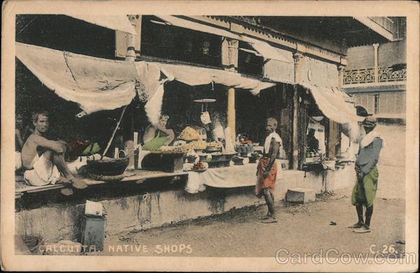 Native Shops Calcutta India