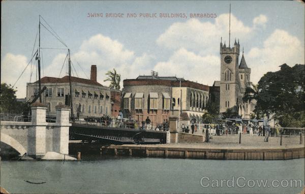 Chamberlain Swing Bridge and Public Buildings Bridgetown Barbados