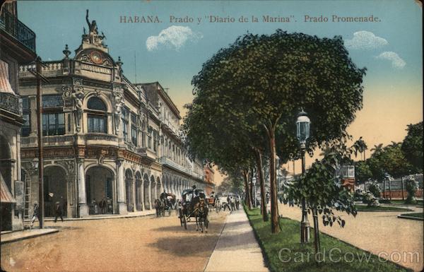 Prado y Diario de la Marina Havana Cuba