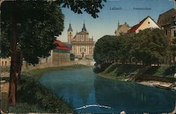 Franzens-Quai Laibach, Slovenia Eastern Europe Postcard Postcard Postcard