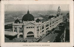 Central Railway Station Melbourne, Australia Postcard Postcard Postcard