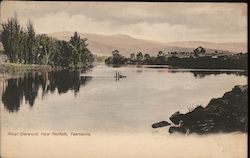 View of River Derwent, Tasmania New Norfolk, Australia Postcard Postcard Postcard