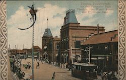 Tientsin - Fire watch tower and provincial bank Postcard