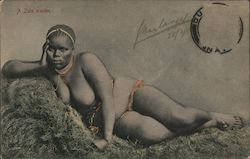 A Zulu Maiden, Nude Postcard