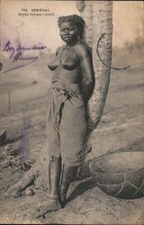 Senegal - Jeune femme cerere, Nude Postcard