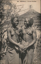 Senegal - Jeunes Peulhes, Nude Postcard Postcard Postcard