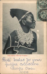 Zulu Umfazi (Married Women) South Africa Postcard Postcard Postcard