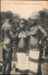 Nude Afrique Occidentale - Jeunen Ebvien Africa Postcard Postcard Postcard