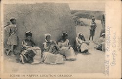 Scene in Kaffir location Cradock South Africa Postcard Postcard Postcard