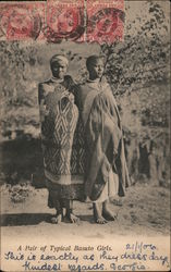 A Pair of Typical Basuto Girls Postcard