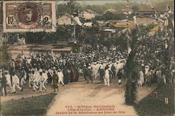 Holiday at a residential garden Postcard