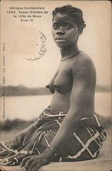 Nude Jeune Femme de la Cote de Kroo Postcard