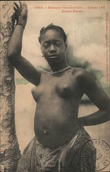 Jeune Fanti, Nude Africa Postcard Postcard Postcard
