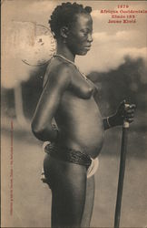 Jeune Ébrié, Nude Postcard