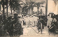 Arrival of the Minister of the Colony Postcard
