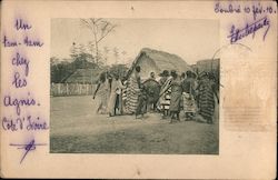 Un tam tam chez les agnis Postcard