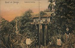 Dajak Tribe, Dutch Borneo Postcard