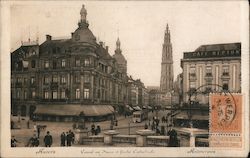 Anvers Canal Au Sucre et Cathédrale Postcard