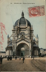 Bruxelles -Eglise Sainte-Marie Postcard