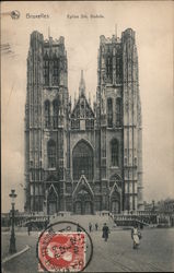 Eglise Ste Gudale Bruxelles, Belgium Postcard Postcard Postcard