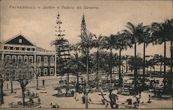 Garden of the Government Palace Pernambuco, Brazil Postcard Postcard Postcard