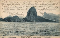 O Pao d'assucar Entrada da barra do Rio de Janeiro Brazil Postcard Postcard Postcard