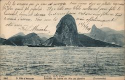 O Pao d'assucar Entrada da barra do Rio de Janeiro Postcard