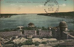 Entrance to Bay From Jagua Castle Postcard