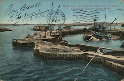 Cofferdam Work to Dig Out Maine Postcard