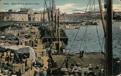Wharf Scene, Havana , Cuba Postcard