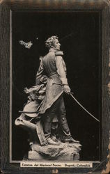 Estatua del Mariscal Sucre Bogota, Colombia South America Postcard Postcard Postcard